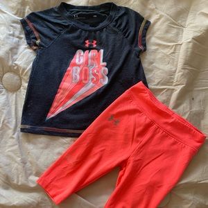 18M girls under armor Capri outfit